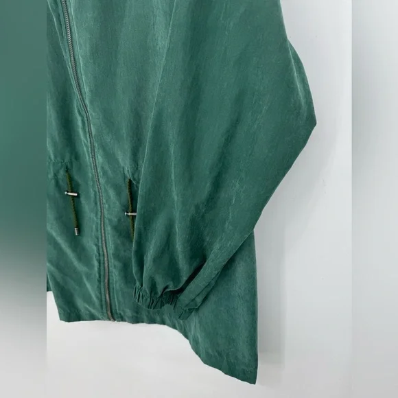 Lularoe Women's Green Full-Zip Hooded Jackie Jacket Women's Plus Size XL - Picture 4 of 9